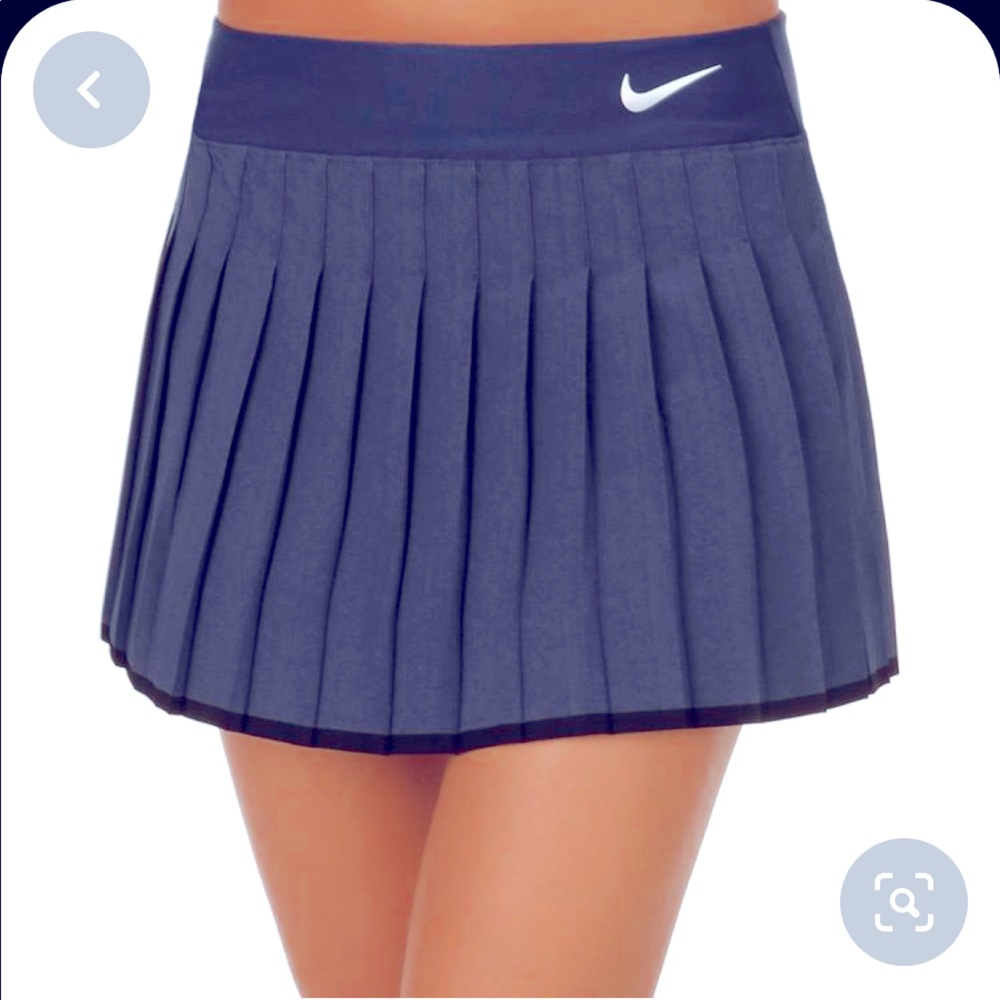 Blue Nike Court Victory Girls' Tennis Skirt